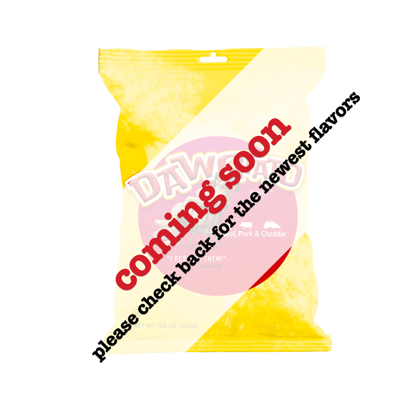 BEEF, PORK, CHEDDAR - Box of 6 bags