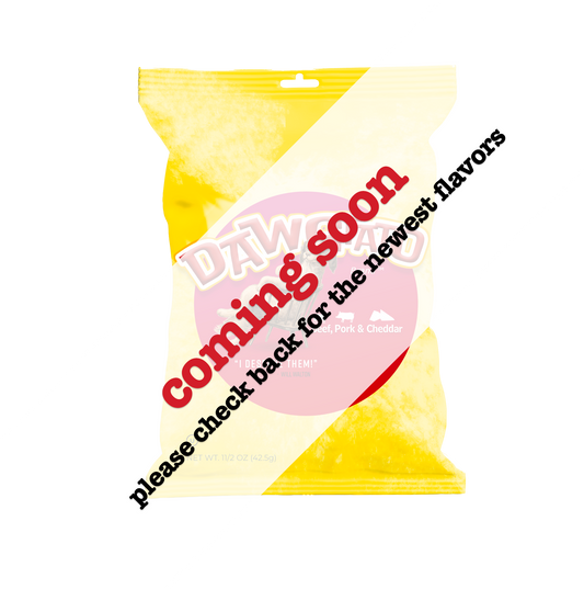 BEEF, PORK, CHEDDAR - Box of 6 bags